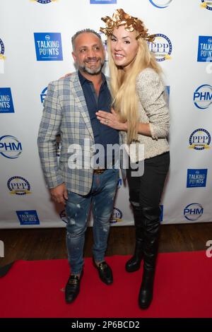 Elie Balleh and Luciana Pampalone attend Preferred Health Magazine winter cover launch of Dr Robi Ludwig and Frankie Cutlass at Tudor City Steakhouse in New York, NY on March 6, 2023 (Photo by David Warren /Sipa? USA) Credit: Sipa USA/Alamy Live News Stock Photo