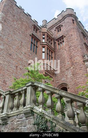 View of Powis castle in Wales Stock Photo