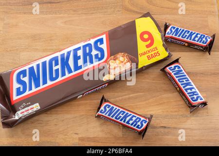 Snack Size Mars chocolate Bar Stock Photo - Alamy