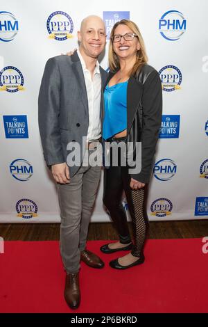 Joe Mayo and Dara Mormile attend Preferred Health Magazine winter cover launch of Dr Robi Ludwig and Frankie Cutlass at Tudor City Steakhouse in New York, NY on March 6, 2023 (Photo by David Warren /Sipa? USA) Credit: Sipa USA/Alamy Live News Stock Photo