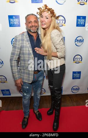 Elie Balleh and Luciana Pampalone attend Preferred Health Magazine winter cover launch of Dr Robi Ludwig and Frankie Cutlass at Tudor City Steakhouse in New York, NY on March 6, 2023 (Photo by David Warren /Sipa? USA) Credit: Sipa USA/Alamy Live News Stock Photo