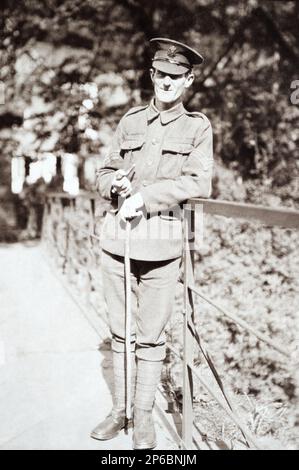 Corporal (Acting Sergeant) John Cameron (1885-1920), 3rd Battalion Kings Royal Rifle Corps, recipient of the Military Medal for bravery in the Salonika campaign, c.1918. Stock Photo