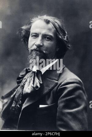 1900 c., FRANCE : The celebrated french music composer GUSTAVE CHARPENTIER ( 1860 - 1956 ), composer of Opera LOUISE ( 1900 ). - COMPOSITORE - OPERA LIRICA - CLASSICA - CLASSICAL - PORTRAIT - RITRATTO - MUSICISTA - MUSICA - BEARD - BARBA - FIOCCO - BOW - CRAVATTA - TIE ---  Archivio GBB Stock Photo