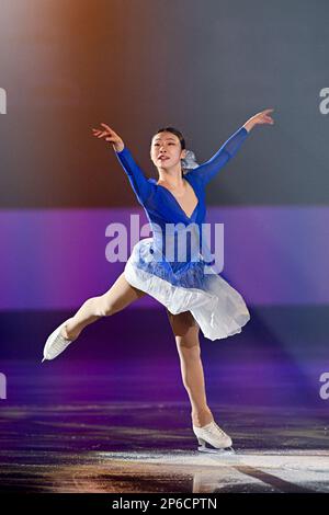 Xiangyi AN (CHN), during the Exhibition Gala, at the ISU World Junior Figure Skating Championships 2023, at WinSport Arena, on March 5, 2023 in Calgary, Canada. Credit: Raniero Corbelletti/AFLO/Alamy Live News Stock Photo