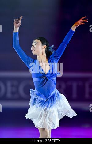 Xiangyi AN (CHN), during the Exhibition Gala, at the ISU World Junior Figure Skating Championships 2023, at WinSport Arena, on March 5, 2023 in Calgary, Canada. Credit: Raniero Corbelletti/AFLO/Alamy Live News Stock Photo