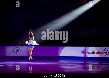 Xiangyi AN (CHN), during the Exhibition Gala, at the ISU World Junior Figure Skating Championships 2023, at WinSport Arena, on March 5, 2023 in Calgary, Canada. Credit: Raniero Corbelletti/AFLO/Alamy Live News Stock Photo