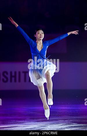 Xiangyi AN (CHN), during the Exhibition Gala, at the ISU World Junior Figure Skating Championships 2023, at WinSport Arena, on March 5, 2023 in Calgary, Canada. Credit: Raniero Corbelletti/AFLO/Alamy Live News Stock Photo