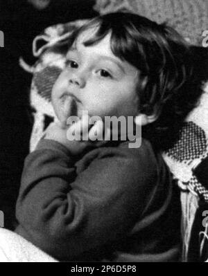 The celebrated italian singer  TIZIANO FERRO  ( born in Latina , 21 february 1980 ) when was a child in 1983 . - POP MUSIC - MUSICA LEGGERA - portrait - ritratto - personalità da giovane bambino da piccolo - personality personalities celebrity celebrities when was young boy child children  - musicista - musician - cantautore - cantante - singer ---- ARCHIVIO GBB Stock Photo