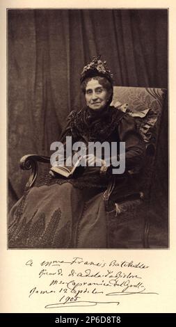 1905 ca  , Roma , ITALY : The most celebrated XIX century italian actress ADELAIDE RISTORI marchesa  Capranica Del Grillo ( 1822 - 1906 ), player of Schiller , Carlo Goldoni and Vittorio Alfieri in Europe and USA. . Photo dedicated and autographed to american Opera singer Tryphosa Bates Batcheller .- Italian Nobility -  Nobiltà - Marchioness - Marquise -  Royalty - THEATRE - TEATRO - ATTRICE - ATTORE  - foto storiche - foto storica   - portrait - ritratto -  Nobiltà italiana - nobility - nobili italiani - nobile - BELLE EPOQUE  - ITALY - ITALIA   - autografo - autograph - firma - signature  - Stock Photo