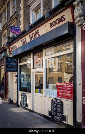 The Hope Workers Cafe Holloway Road London. Opened in 1937. Stock Photo