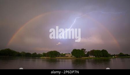 tornado rainbow lightning