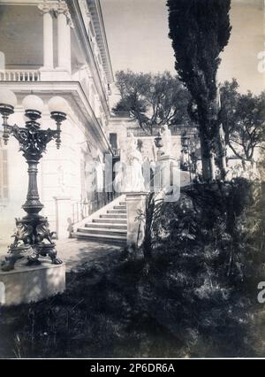 Achilleion Palace in Corfu. B. Borri e Figlio, photographer (Italian ...