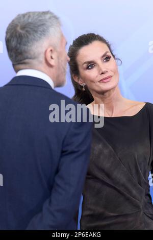 Madrid, Madrid, Spain. 7th Mar, 2023. Queen Letizia of Spain attends 21st Concert 'In Memoriam' Victims of Terrorism at National Auditorium on March 7, 2023 in Madrid, Spain (Credit Image: © Jack Abuin/ZUMA Press Wire) EDITORIAL USAGE ONLY! Not for Commercial USAGE! Stock Photo