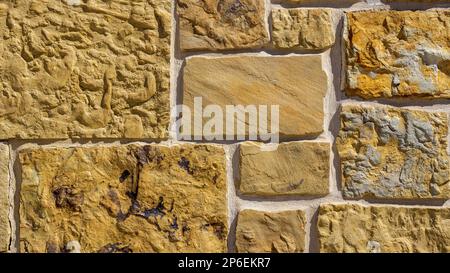 Multi Colored Brick Wall for Background Stock Photo