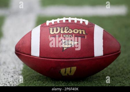 Wilson NCAA 1005 Leather American Football Ball Red