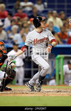 MIAMI, FL - APRIL 14: Miami Marlins left fielder Jorge Soler (12) watches  an incoming pitch during the game between the Arizona Diamondbacks and the  Miami Marlins on Friday, April 14, 2023