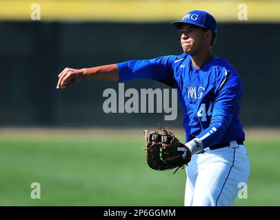 April 9, 2012 Placentia, CA.IMG Academy First baseman Manny Ramirez Jr. #44  during the National Classic Tournament Prep Baseball game between Cypress High  School and IMG Academy at El Dorado High School..Louis