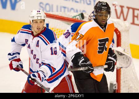 Philadelphia Flyers' Marc Staal plays during a preseason NHL hockey game,  Thursday, Oct. 5, 2023, in Philadelphia. (AP Photo/Matt Slocum Stock Photo  - Alamy