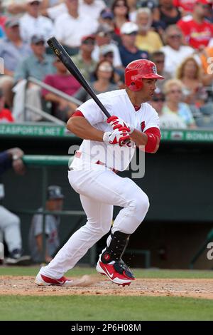 St Louis Cardinals outfielder Carlos Beltran #3 during a spring