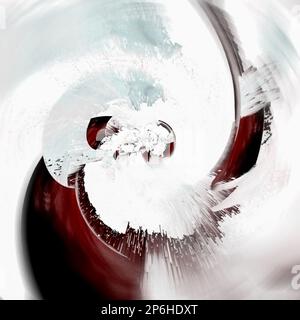 Expressive abstract background. Black and red paint on a white background Stock Photo