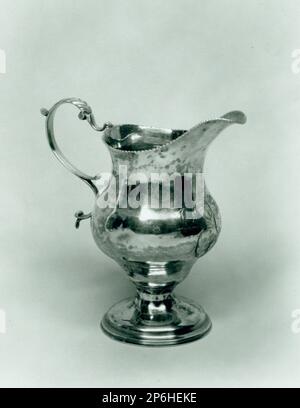 Joseph Richardson, Jr. and Nathaniel Richardson, Creampot, c. 1770, silver. Stock Photo