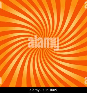 Sun rays orange vector abstract background Stock Vector