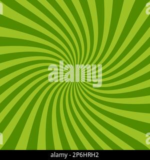 Sun rays green vector abstract background Stock Vector