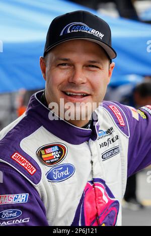 David Gilliland during practice for the NASCAR Brickyard 400 auto race ...