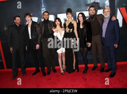 Mason Gooding, Melissa Barrera, Jenna Ortega and Courteney Cox attend ...
