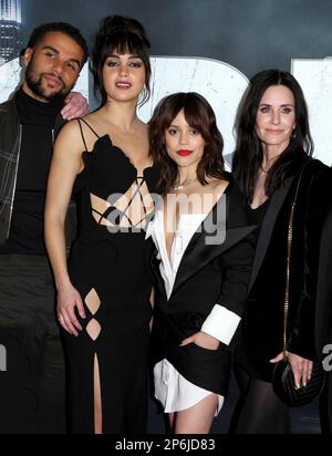 Mason Gooding, Melissa Barrera, Jenna Ortega and Courteney Cox attend ...