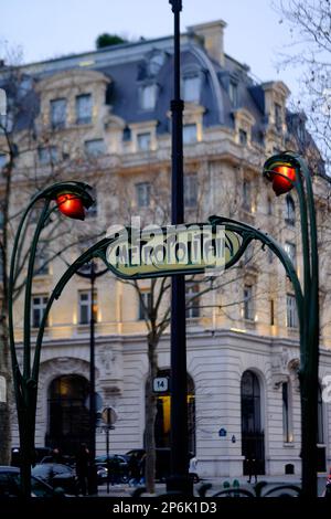 Metro station Kleber in Paris Stock Photo