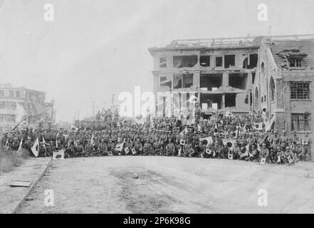 Japanese troops after landing on Bataan Peninsula in the Philippines ...