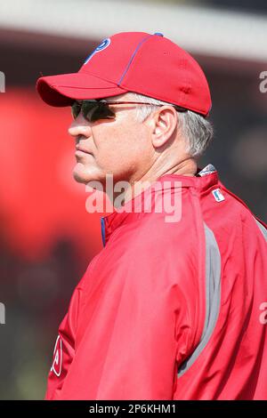 Philadelphia Phillies coach Ryne Sandberg (23) during game against