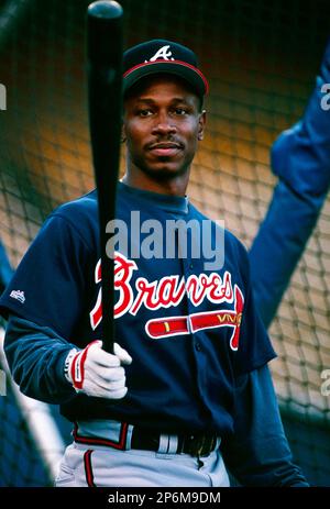 応援グッズ Atlanta Braves Kenny Lofton GAME SHIRT Atlanta Braves Kenny Lofton GAME SHIRT