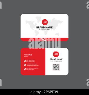 Corporate Business Card Template Stock Vector