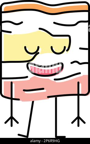 lard meat character icon color illustration Stock Vector Image & Art ...