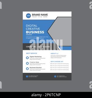 Corporate Flyer Template Design Stock Vector