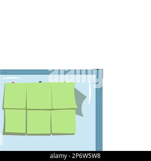 Vector illustration with school and office supplise laing on desk. Paper, pencil, pen, ruller, calendar. Letters digits. Hand drawing bright color Stock Vector