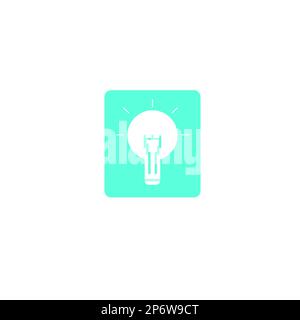 Vector illustration with color bulb on white background. Bright Colored Abstract Image. Late Updates Presented. Cartoon picture to cobmine objects. Stock Vector