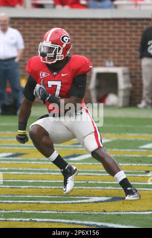 Georgia tight end Orson Charles (7) looks on to the crowd after a 20-13  loss to LSU. (Credit Image: © Daniel Shirey/Southcreek Global/ZUMApress.com  Stock Photo - Alamy