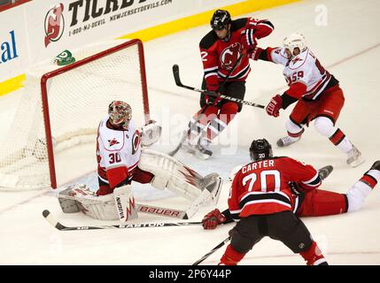 New Jersey Devils center Ryan Carter (20) during the NHL game between the  New Jersey Devils and the Carolina Hurricanes Stock Photo - Alamy