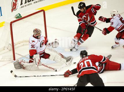 New Jersey Devils center Ryan Carter (20) during the NHL game between the  New Jersey Devils and the Carolina Hurricanes Stock Photo - Alamy