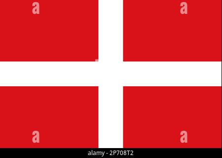 Flag of the Sovereign Military Order of Malta Stock Photo