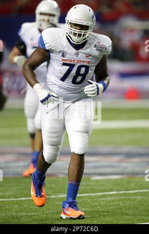 September 3, 2011: Georgia's Orson Charles catches a pass during the  Chick-Fil-A Kickoff Game between the Georgia Bulldogs and the Boise State  Broncos at the Georgia Dome in Atlanta, Georgia. Boise State