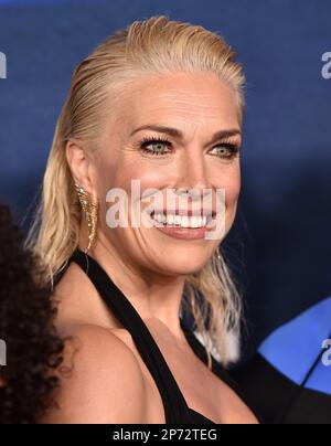 Westwood, CA. 07/03/2023, Hannah Waddingham arriving to the ‘Ted Lasso’ Season 3 Premiere at Village Theatre on March 07, 2023 in Westwood, CA. © Lisa OConnor/AFF-USA.com Stock Photo