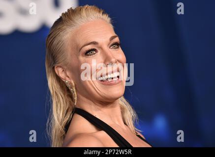 Westwood, CA. 07/03/2023, Hannah Waddingham arriving to the ‘Ted Lasso’ Season 3 Premiere at Village Theatre on March 07, 2023 in Westwood, CA. © Lisa OConnor/AFF-USA.com Stock Photo