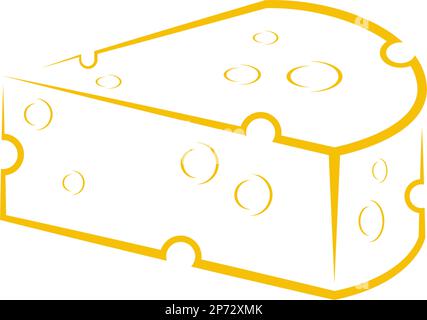 Cheese icon logo design illustration Stock Vector