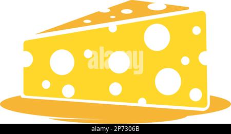 Cheese icon logo design illustration Stock Vector