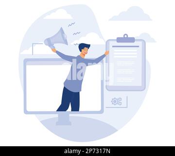 Business branding concept, Brand building, target marketing, flat vector modern illustration Stock Vector