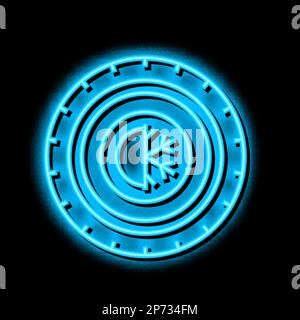 summer season tires neon glow icon illustration Stock Vector Image ...